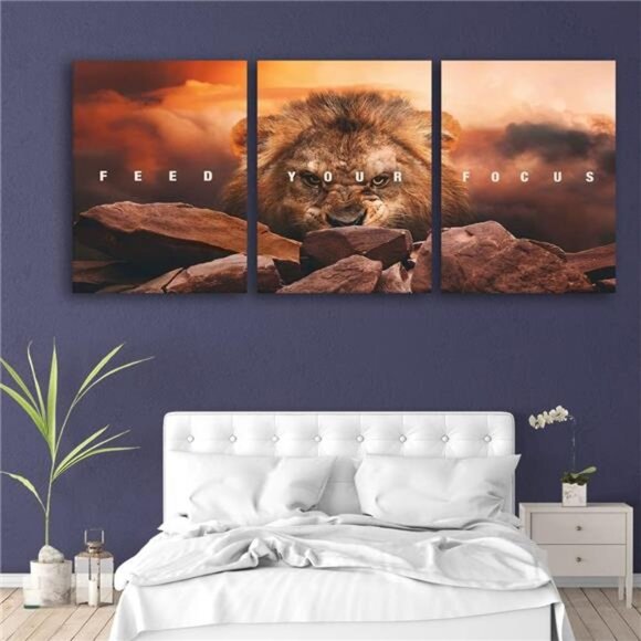 Inspirational Quotes Poster Framed Wall Art Motivational Canvas Painting Print - Picture 7 of 8